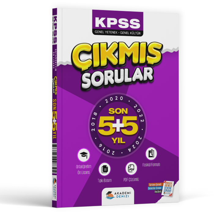 KPSS FASİKÜL ÇIKMIŞ SORU LİSE-ÖL GYGK 5+5 16-24